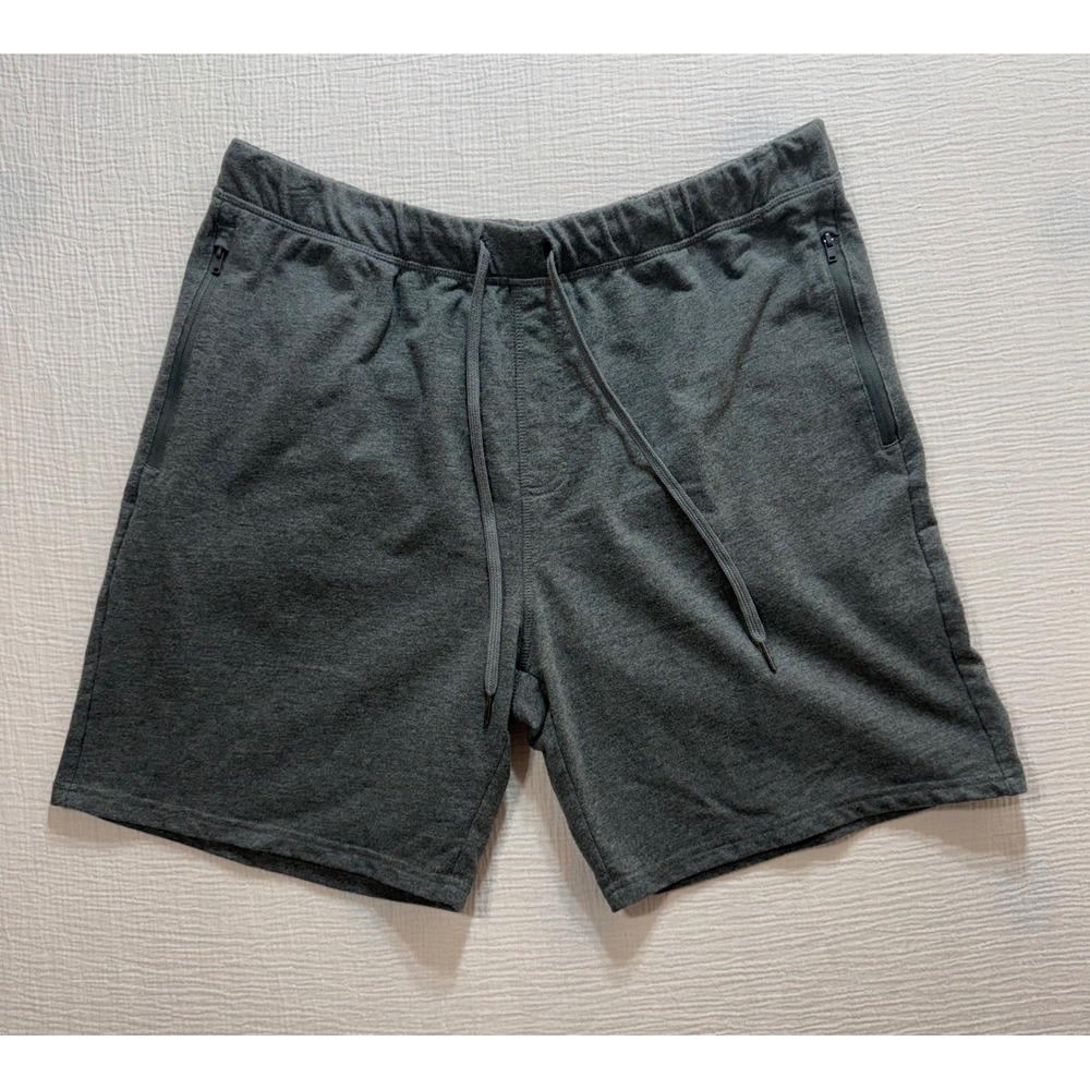 Eddie Bauer Men's Lounge Sweat Shorts Charcoal Gray‎ XL Pockets Drawstring